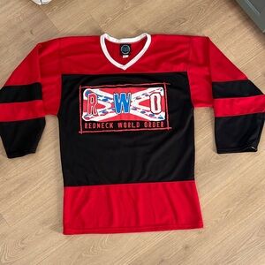 Red and Black RWO Hockey Jersey Lynyrd Skynyrd ‘90s vintage 1999